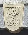Schlussstein mit der Jahreszahl 1849