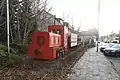 Bröltalbahn-Denkmalzug im ehemaligen Bf Hangelar