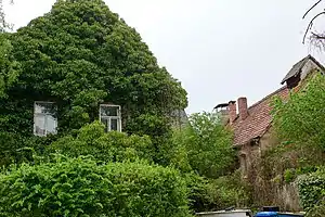 Die Gebäude der ehemaligen Mühle in Brünnau