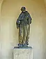 Franz von Assisi an der Kirche Mariä Himmelfahrt in Most
