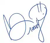 Brandys Autogramm-Unterschrift