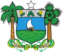Zwei Bäume als Schildhalter (Rio Grande do Norte, Brasilien)