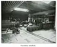 Oberirdische Abfüllhalle der Brauerei Sternburg, um 1907