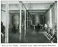 Gärkeller der Brauerei, um 1907