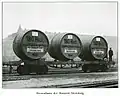 Transportfässer für das Bier, um 1907