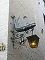 Brauhausschild „Walfisch“ mit Laterne