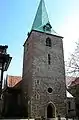 Michaeliskirche von der westlich liegenden Echternstraße aus gesehen