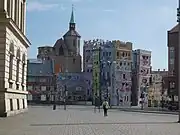 Leere Straßen mittags an einem Wochentag in Braunschweig, Folge der behördlichen Geschäfts-schließungen