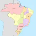 Kapitanat Minas Gerais, um 1750