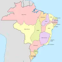 Umriss von Mato Grosso 1817