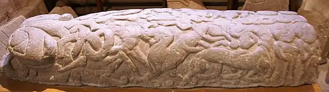 Hogback in der Kathedrale von Brechin