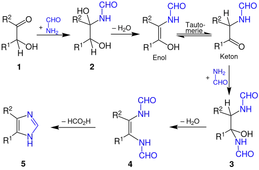 Bredereck-Synthese – Reaktionsmechanismus
