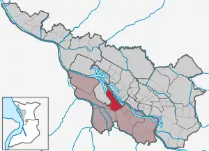 Stadt Bremen, Stadtteil Woltmershausen hervorgehoben