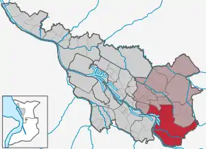Stadt Bremen, Stadtteil Hemelingen hervorgehoben