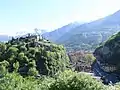 Burg von Breno, Sicht auf die Altstadt