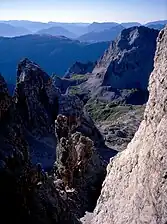 Blick von der Becco degli Armi nach Südosten