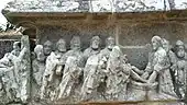 Figuren am Kalvarienberg vor Saint-Jean-Trolimon