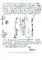 Erster Brief Bismarcks an Scharlach vom 14.&nbsp;No­vember 1833(Adressfeld und Rückseite)