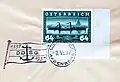 Briefmarke der Österreichischen Post zum 100 Jahr-Jubiläum der ersten Dampferfahrt zwischen Wien und Linz (1937). Abgebildet ist die Oesterreich