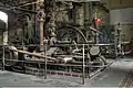 Brikettpresse als Einzel(strang)presse, pro Pressvorgang wird ein Brikett hergestellt