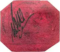 British Guiana 1¢ magenta, tatsächliches Aussehen