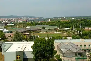 Das Stadion Za Lužánkami vom Süden aus fotografiert (2007)