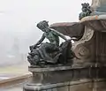 Detail Broderbrunnen, Bronzeguss (August Bösch, 1896)