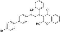 Strukturformel von Bromadiolon