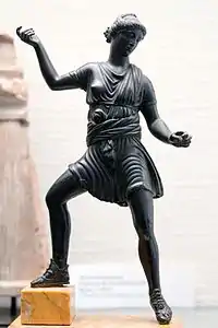 Gallo-römische Bronzestatuette der Göttin Diana (1.&nbsp;Jahrhundert)