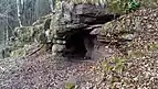 Eingang der Bruderhöhle von Norden betrachtet