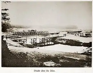Stahlbrücke über die Aller