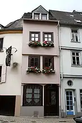Verputztes Fachwerkhaus