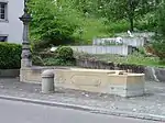 Dorfbrunnen aus dem Jahr 1778 an der alten Strasse nach Uitikon-Waldegg