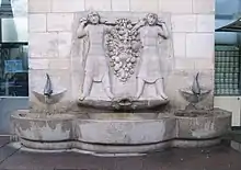 Der Brunnen am Carlsplatz in Düsseldorf