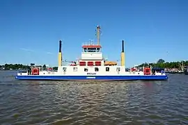 Fähre „Breslau“ über den Nord-Ostsee-Kanal (Tragkraft 100 to)