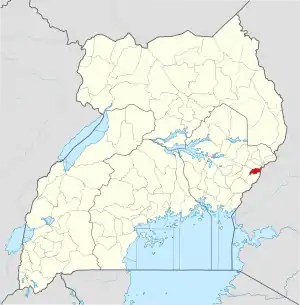 Lage von Bududa