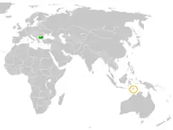 Lage von Bulgarien und Osttimor