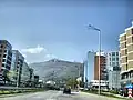Boulevard Balgaria, im Hintergrund das Witoschagebirge
