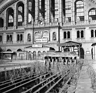 Innenseite der nördlichen Hallenstirnwand, 1955
