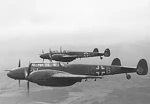 3C  GR einer Messerschmitt Bf&nbsp;110 des Nachtjagdgeschwaders 4