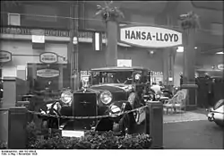 Hansa-Lloyd Trumpf-Aß auf der IAA in Berlin, 1928