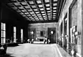Hitlers Arbeitszimmer in der Neuen Reichskanzlei mit Globus