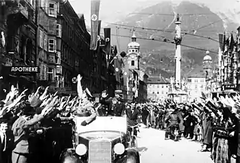 Einmarsch deutscher Truppen in Innsbruck am 13. März 1938