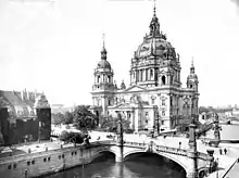 Ansicht des Berliner Doms von Südosten, um 1900