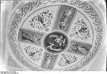 Deckengemälde mit Apollo auf dem Adler