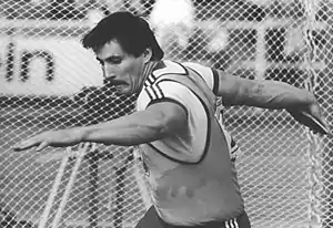 Jürgen Schult, mit vielen Erfolgen dekoriert (unter anderem Olympiasieger von 1988, Weltmeister von 1987, Europameister von 1990) kam auf den fünften Platz