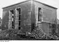 Umbau des Bunkers im Januar 1949