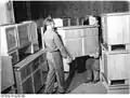 Eichfeld-Rudolstadt, Möbelfabrik, Abtransport Zentralbild TBD-Schmidt 16.12.1954 Privat-Firma Felix Schneider