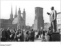 Ehemaliges Denkmal in Halle (Saale), heutiger Standort durch Schenkung in Puschkin