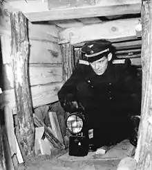 Der entdeckte Fluchttunnel Wollankstraße zwischen Berlin-Ost und -West, 1962